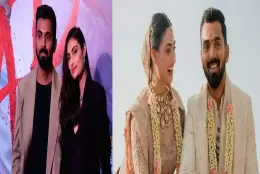 KL Rahul and Athiya Shetty tied the knot, took seven rounds at Sunil Shetty